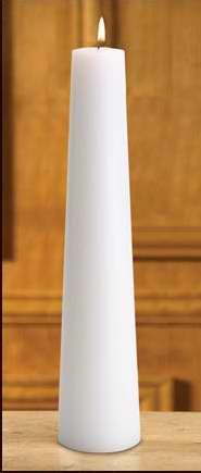 Candle-Plain Conical Christ Candle-3