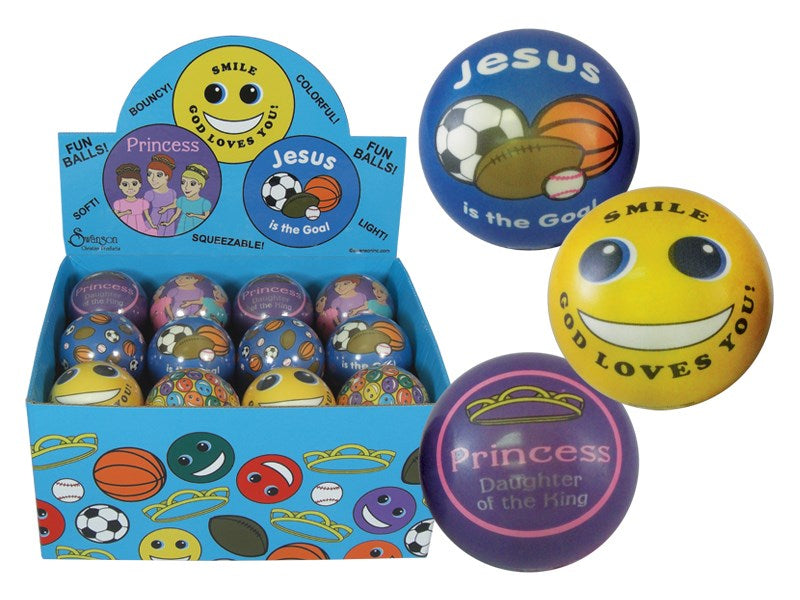 Toy-Assorted Bouncy Balls W/Display (2.75