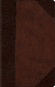 ESV Large Print Compact Bible-Brown/Walnut Portfolio Design TruTone