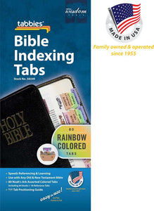Bible Tab-Rainbow Noah's Ark Animals Old & New Testament