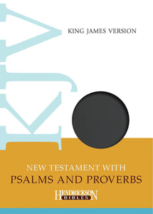 KJV New Testament With Psalms & Proverbs-Black Flexisoft