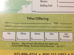 Offering Envelope-Tithe/Offering/Missions/Other (Deut 12:6-7) (Pack Of 53)