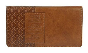 Checkbook/Wallet-For I Know The Plans/Tan Twirl
