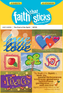 Sticker-The Fruit Of The Spirit (6 Sheets) (Faith That Sticks)