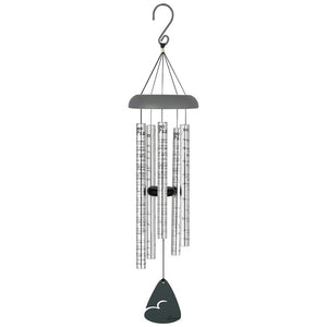 Wind Chime-Sonnet-23rd Psalm-Silver/Brown (30")