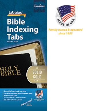 Bible Tab-Standard-Old & New Testament-Solid Gold