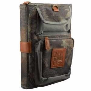 Bible Cover-Way Truth Life-Camo Canvas-MED