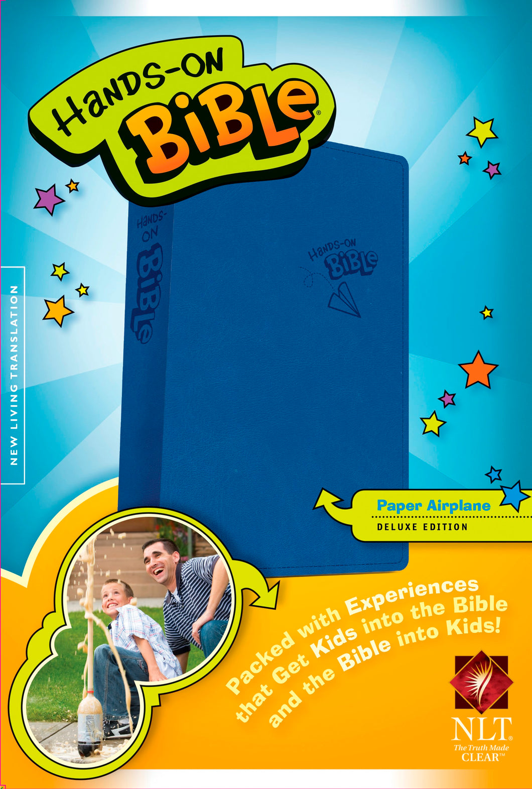 NLT Hands-On Bible (Updated Edition)-Blue Paper Airplane Imitation Leather