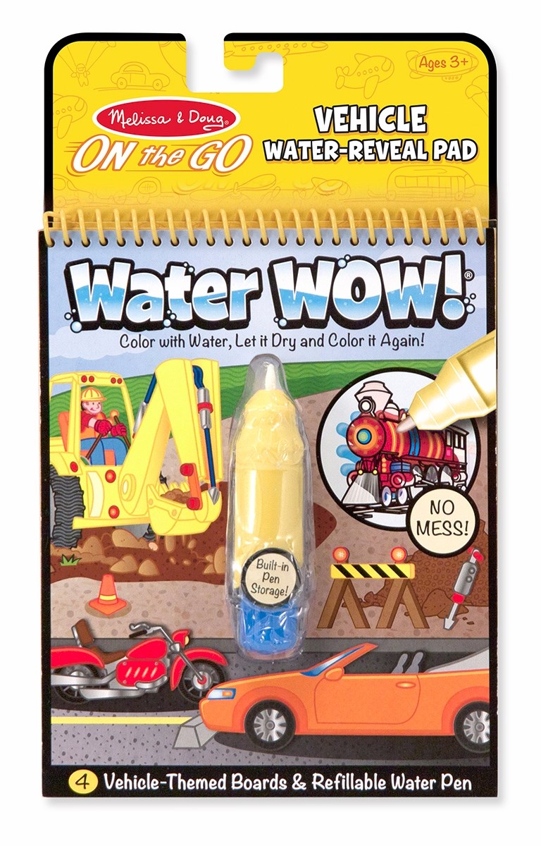 Water Wow! Vehicles-On The Go Activity Book (Ages 3+)