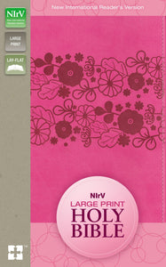NIrV Large Print Holy Bible-Raspberry DuoTone