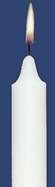 Candle-Altar Candle-White (13 1/2