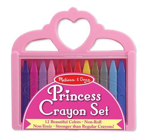 Toy-Princess Crayon Set (12 Colors) (Ages 3+)