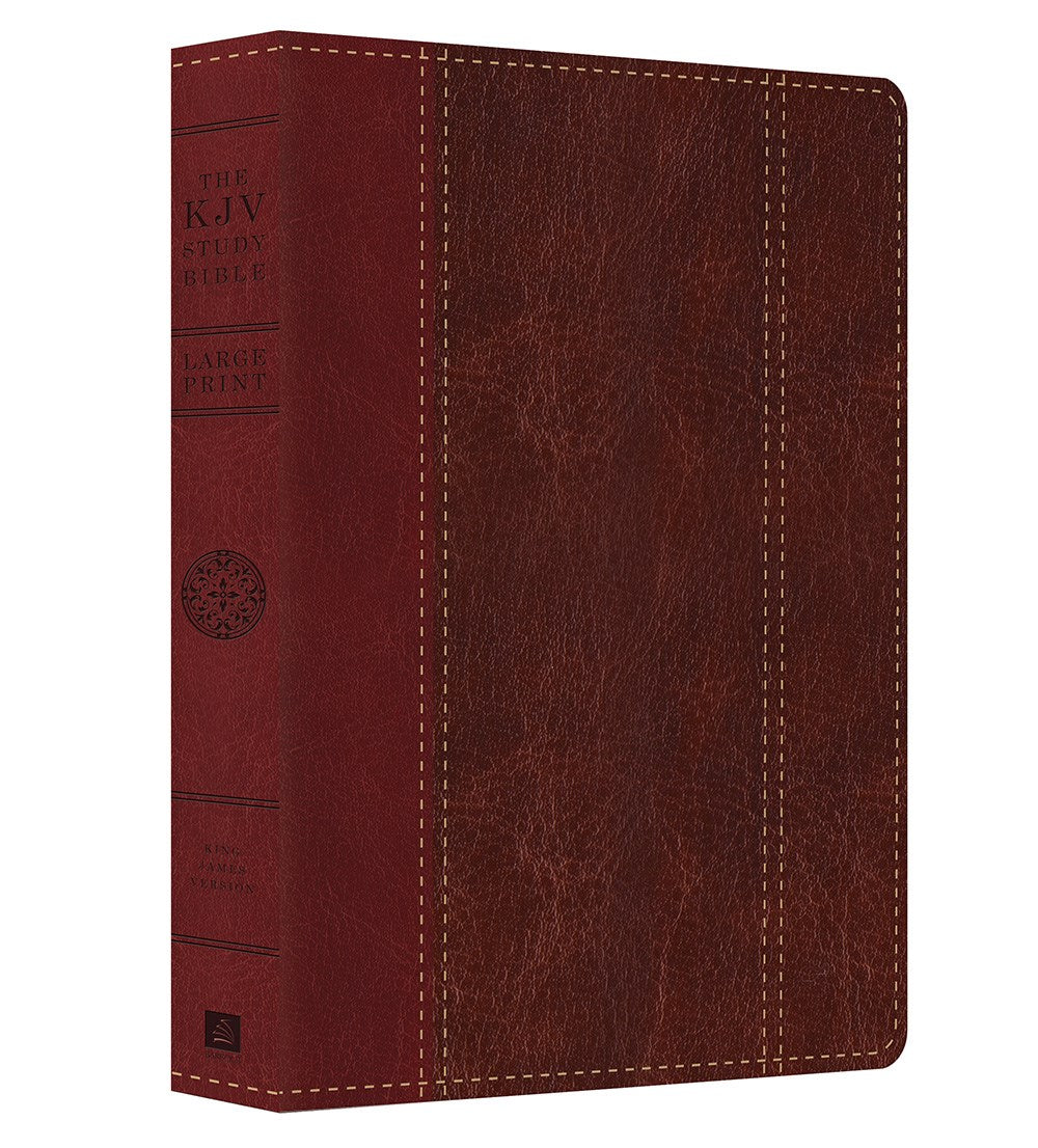 KJV Study Bible/Large Print-Red/Brown DiCarta