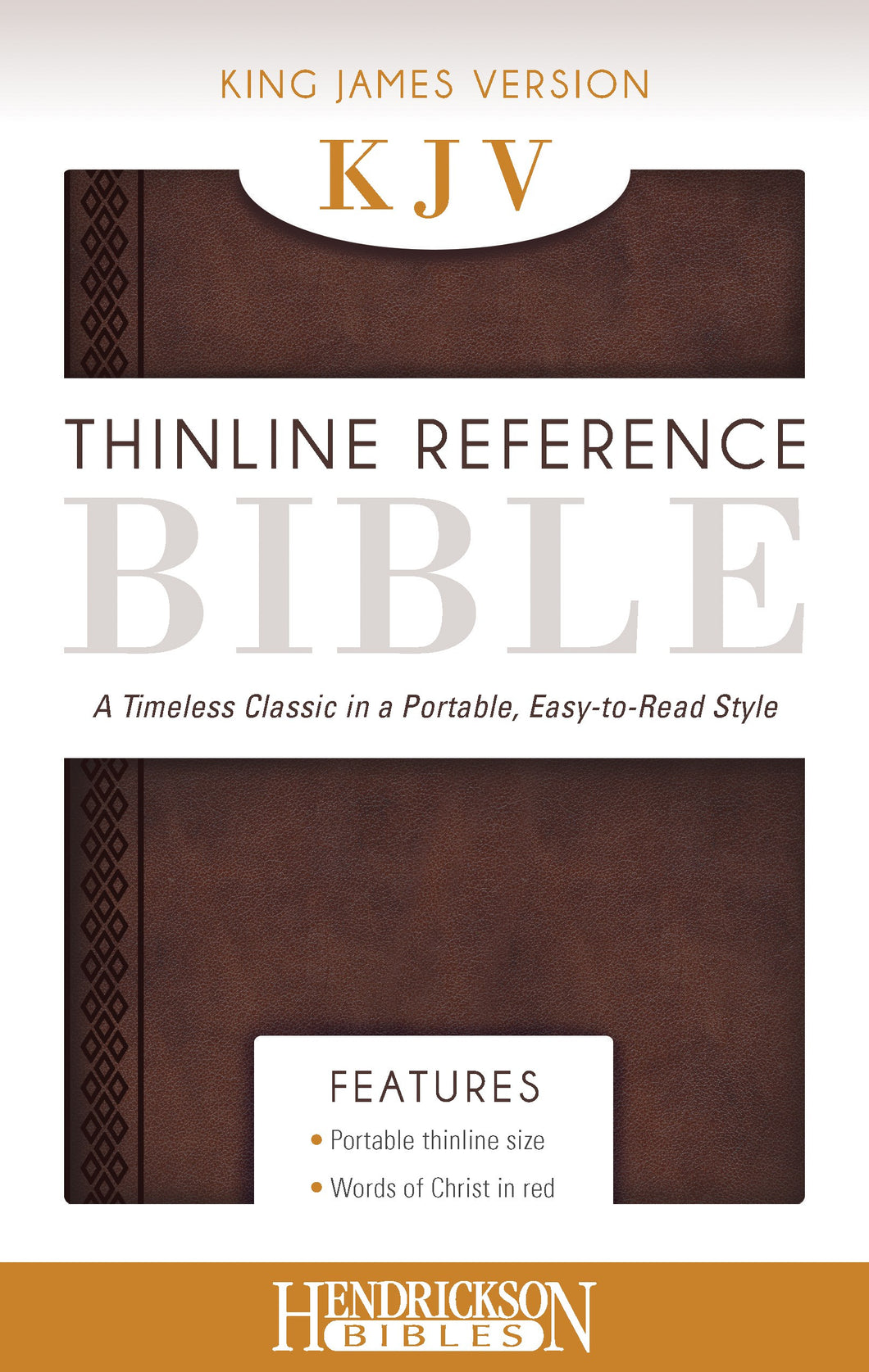 KJV Thinline Reference Bible-Chestnut Brown Flexisoft