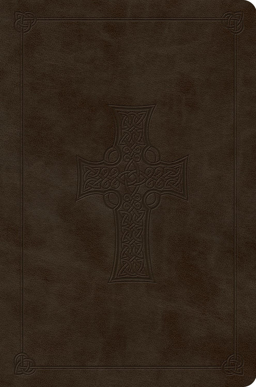ESV Value Compact Bible-Olive Celtic Cross Design TruTone