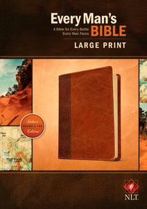 NLT Every Man's Bible/Large Print-Brown/Tan TuTone