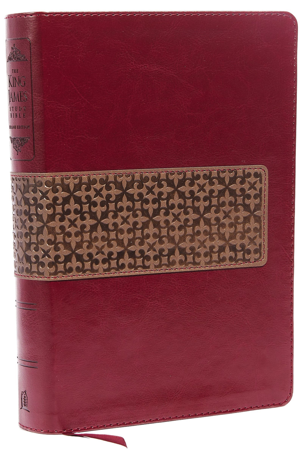 KJV King James Study Bible (Second Edition)-Rich Ruby/Warm Taupe LeatherSoft Indexed