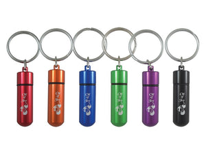 Anointing Oil-Oil Of Joy-Key Chain-Asstd Colors (Empty) (Pack Of 6)