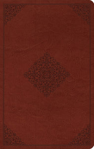 ESV Large Print Value Thinline Bible-Tan Ornament Design TruTone