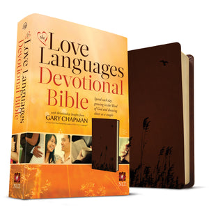 NLT Love Languages Devotional Bible-Chocolate Soft Touch