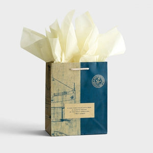 Gift Bag-Specialty-Noble Blueprint-Medium