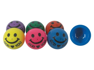 Toy-Smiley Face Pop Ups-Assorted Colors (Pack Of 12)