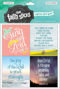 Sticker-Jeremiah 29:11 (2 Sheets) (Faith That Sticks)