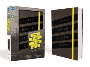 NIV Bible For Teen Guys-Charcoal Duo-Tone
