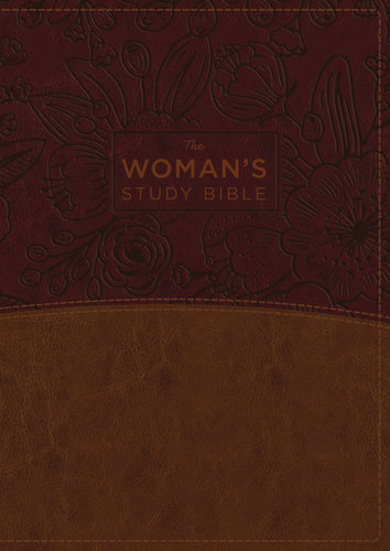 NKJV Woman'S Study Bible (Full Color)-Brown/Burgundy Leathersoft Indexed