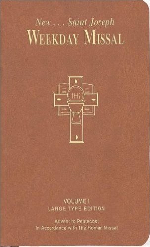 New Saint Joseph Weekday Missal Volume 1  Large Print (Advent-Pentecost)-Brown Imitation Leather