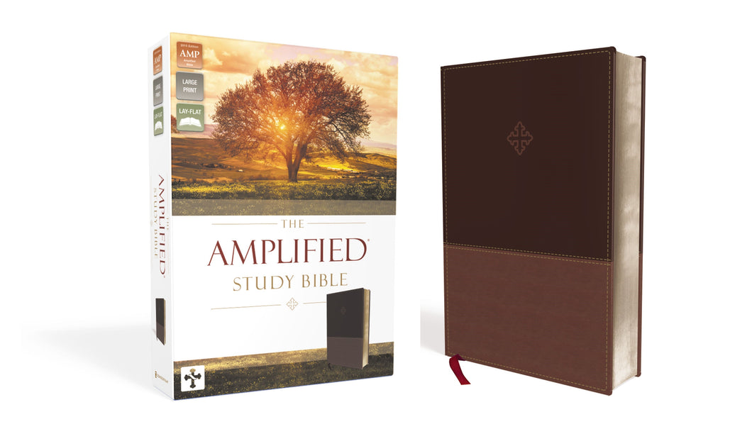 Amplified Study Bible (Revised)-Brown LeatherSoft