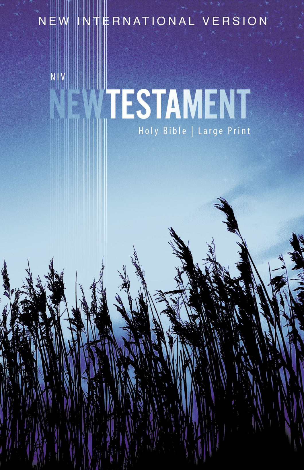 NIV Outreach New Testament/Large Print-Blue Wheat Softcover