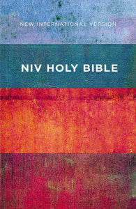 NIV Value Outreach Bible-Red/Blue Stripes Softcover