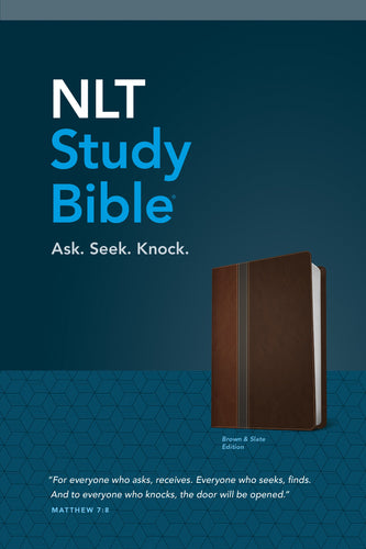 NLT Study Bible-Brown/Slate TuTone
