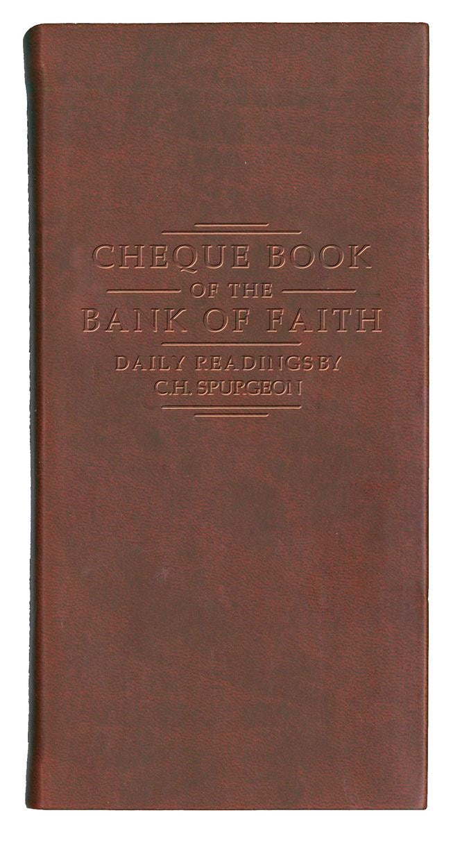 Chequebook Of The Bank Of Faith - Burgundy