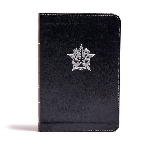 CSB Heroes Bible (Law Enforcement Officer) Black LeatherTouch