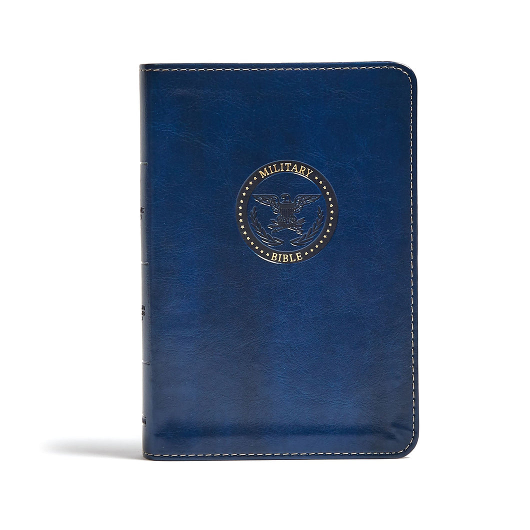 CSB Military Bible (For Airmen)-Royal Blue LeatherTouch