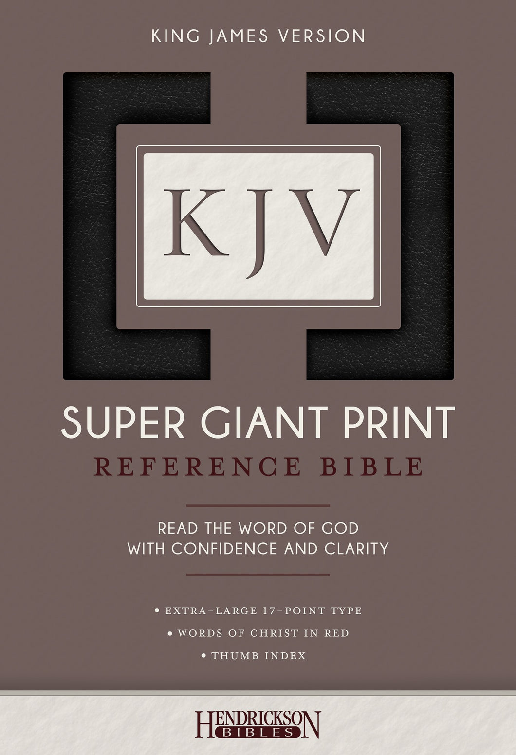 KJV Super Giant Print Reference Bible-Black Imitation Leather Indexed