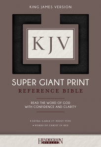 KJV Super Giant Print Reference Bible-Black Imitation Leather