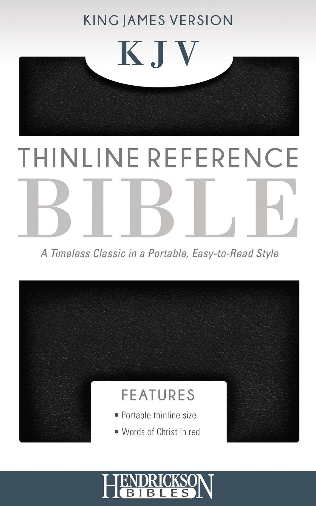 KJV Thinline Reference Bible-Black Imitation Leather