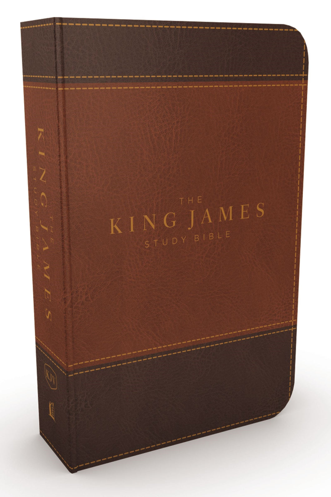KJV Study Bible (Full-Color)-Brown/Dark Brown Leathersoft