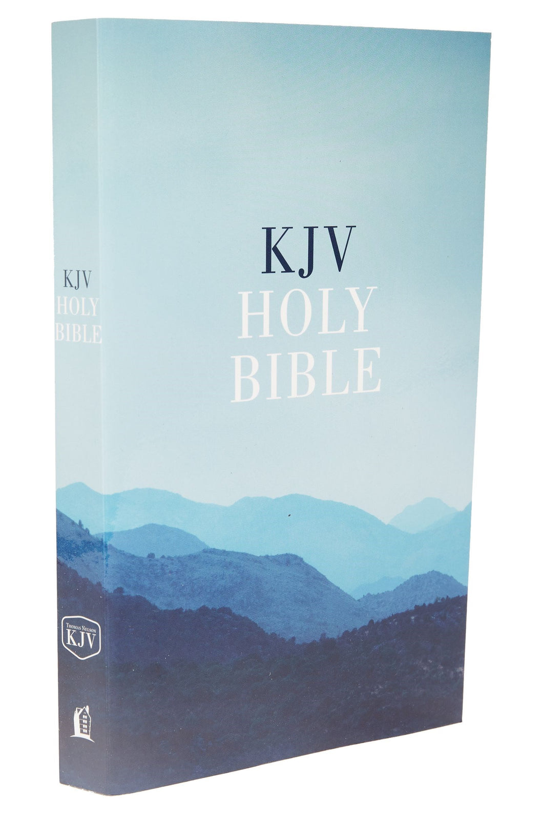 KJV Value Outreach Bible-Blue Scenic Softcover