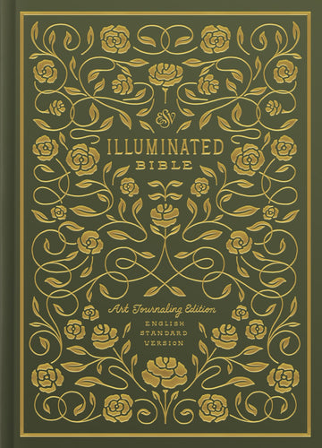 ESV Illuminated Bible-Art Journaling Edition-Green Hardcover