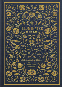 ESV Illuminated Bible-Art Journaling Edition-Navy Cloth Over Board