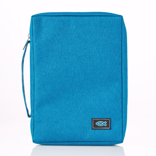 Bible Cover-Value-Fish-MED-Blue