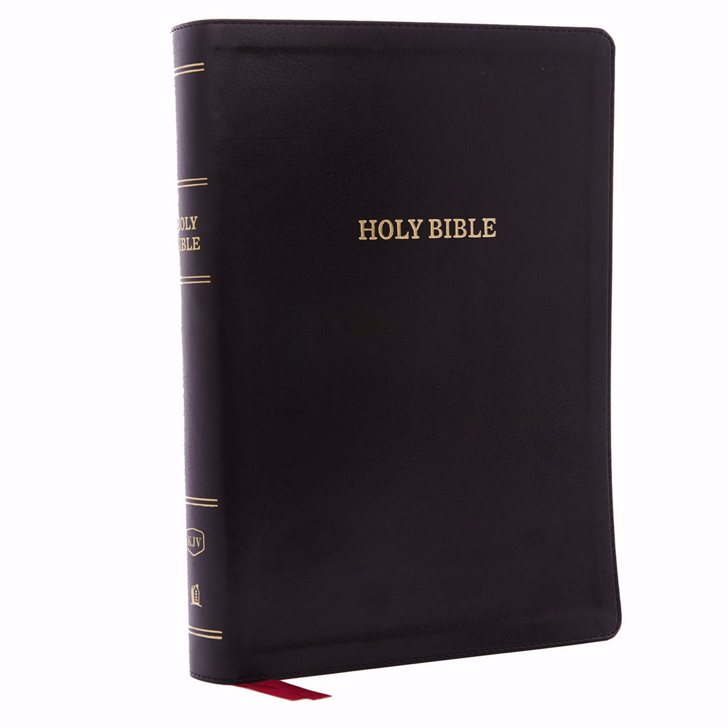 KJV Super Giant Print Reference Bible (Comfort Print)-Black Deluxe Leathersoft Indexed