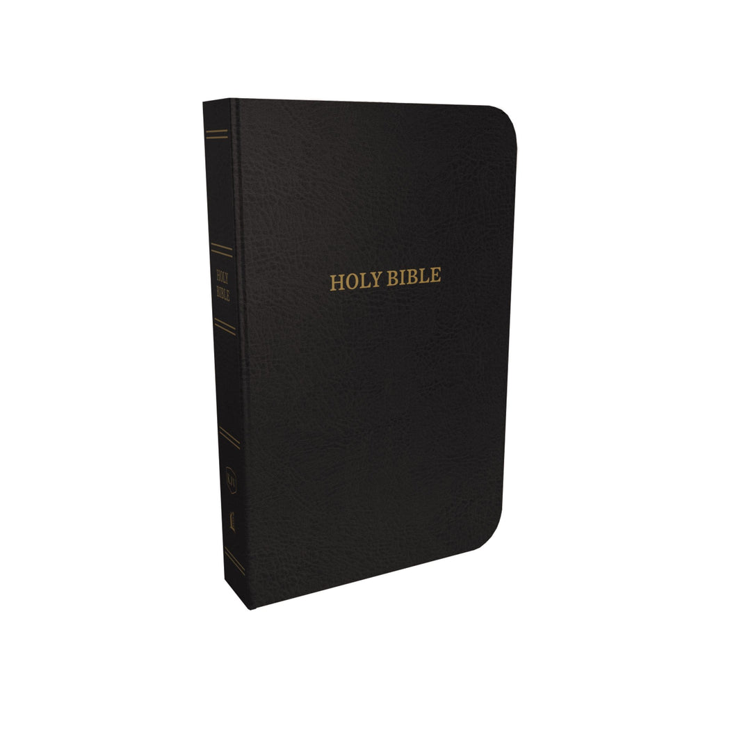 KJV Thinline Reference Bible (Comfort Print)-Black Bonded Leather Indexed
