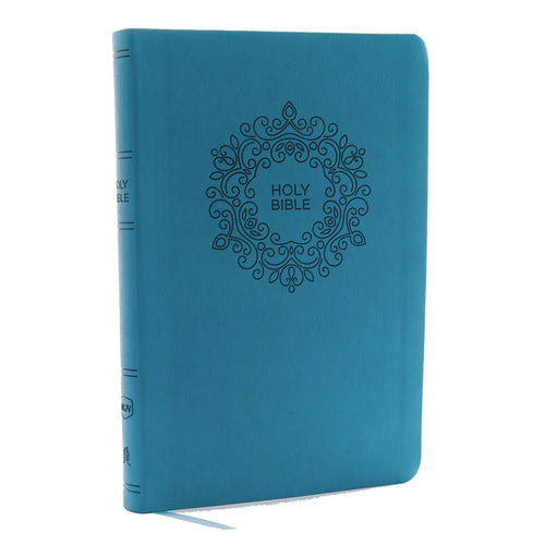 NKJV Thinline Bible/Large Print (Comfort Print)-Turquoise Leathersoft