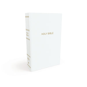 NKJV Gift & Award Bible (Comfort Print)-White Leatherflex