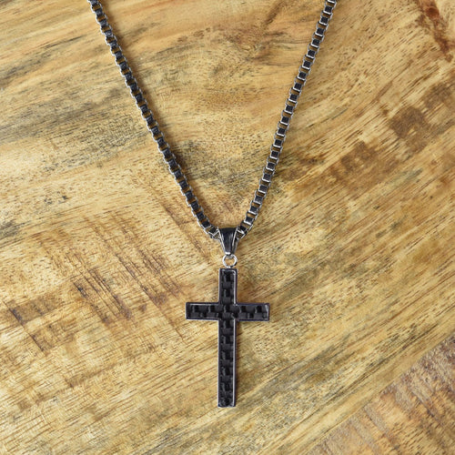 Necklace-Eden Merry-Just For Him-Cross Box Chain (24